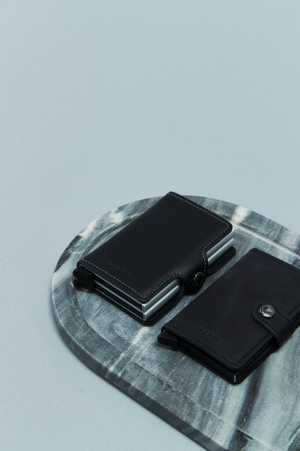 Minipung matte med kortholder, 4-6 kort - Sort